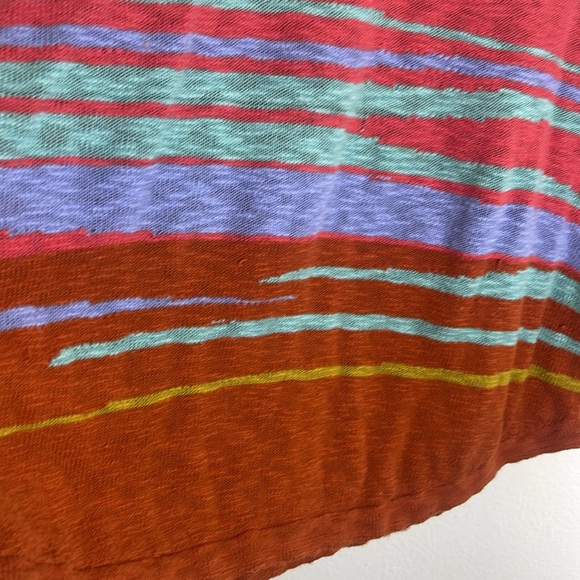 Soft Surroundings Beachy stripe sweater L - Picture 6 of 8